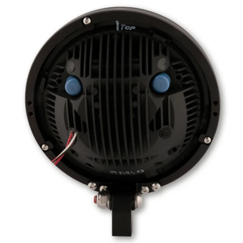LED-Scheinwerfer Highsider Frame-R1 Typ 8 schwarz, Ø 200 mm, Unten, E-geprüft