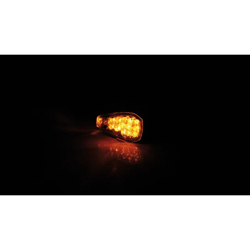 LED-Blinker Paar Highsider Smart Peak, Schwarz, Klar, M10, E-geprüft, 12V/2W