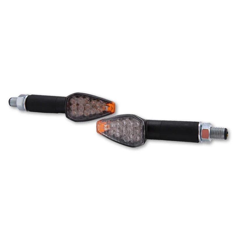 LED-Blinker Paar Highsider Smart Peak, Schwarz, Klar, M10, E-geprüft, 12V/2W