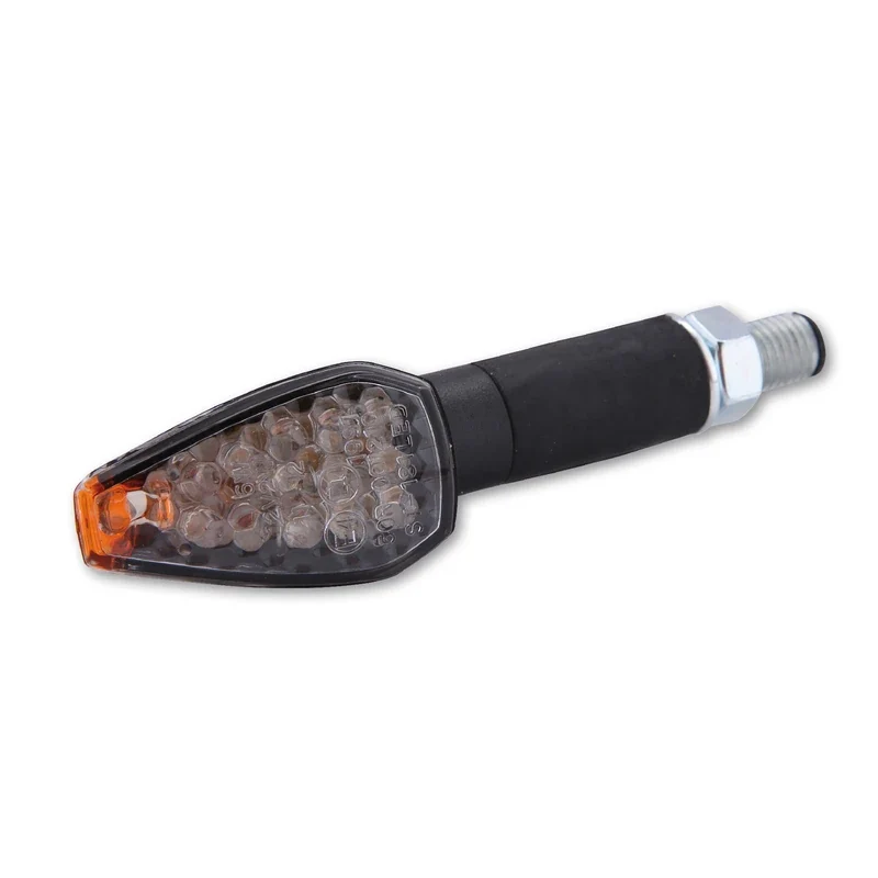 LED-Blinker Paar Highsider Smart Peak, Schwarz, Klar, M10, E-geprüft, 12V/2W