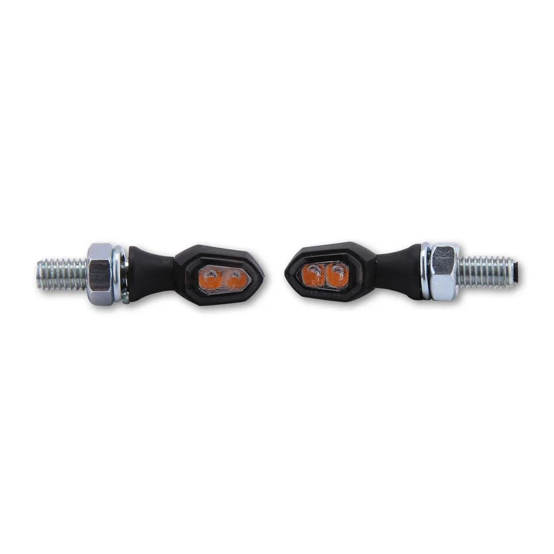 LED-Blinker Paar Highsider Smart Crumb schwarz, Getönt, M6, E-geprüft, 12V/1,8W