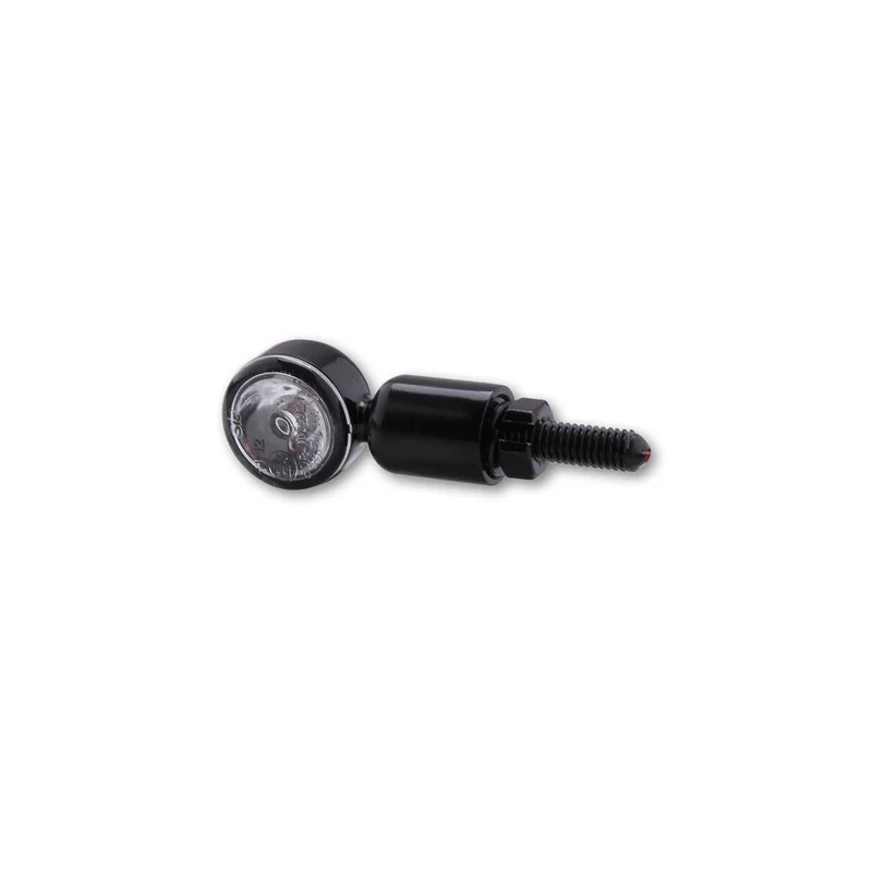 LED-Blinker Paar Highsider Smart MC-1 schwarz, Klar, M6, E-geprüft, 12V/1,1W