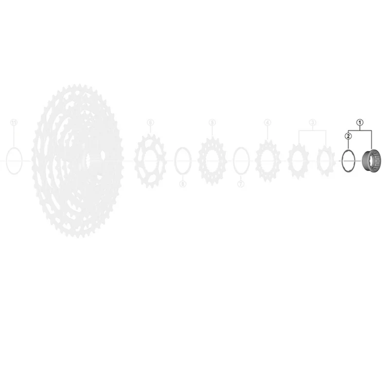 Shimano SLX Cassette Lock Ring & Spacer CS-M7100