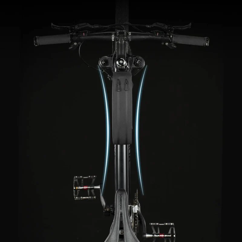 ROCKBROS wasserdichte Oberrohrtasche für Fahrrad 1L / 1.6 L Schwarz