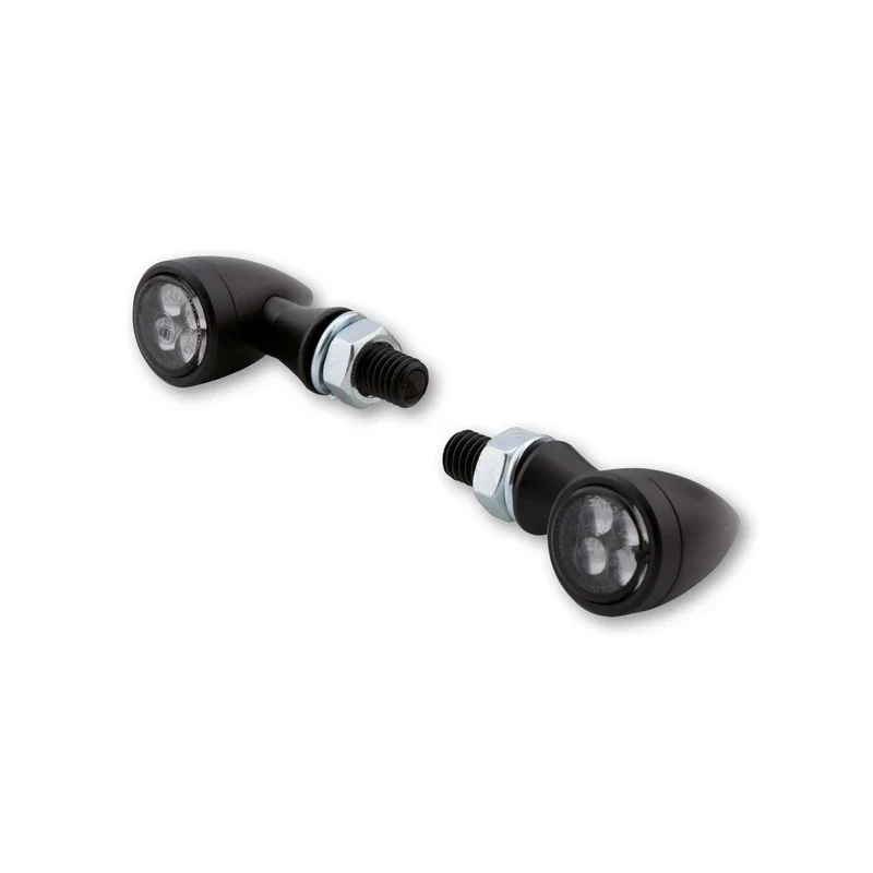 LED-Blinker Paar Highsider Smart Sixteen-Bullet, Getönt, M8, E-geprüft, 12V/11W