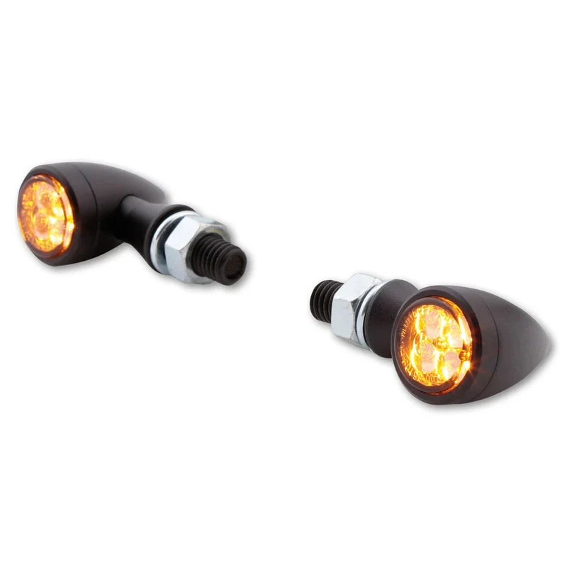 LED-Blinker Paar Highsider Smart Sixteen-Bullet, Getönt, M8, E-geprüft, 12V/11W
