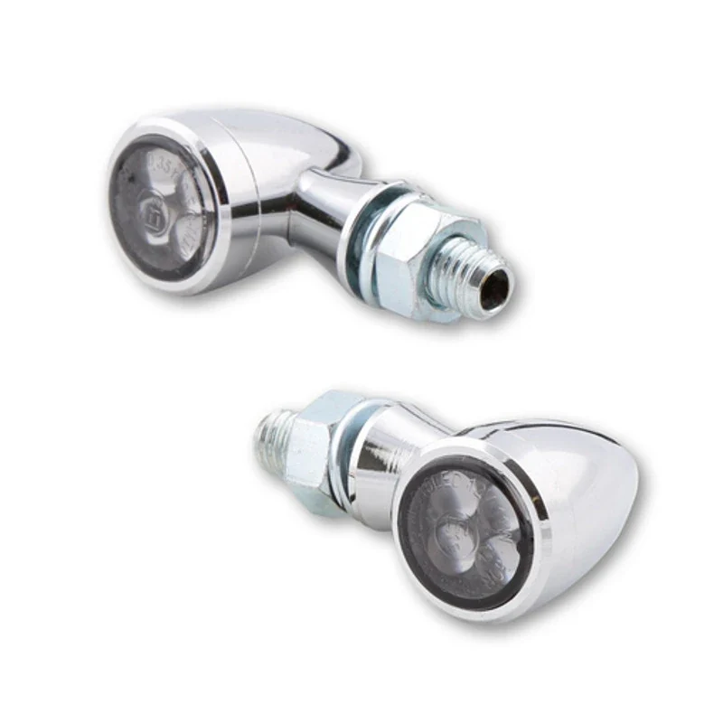LED-Blinker Paar Highsider Smart Sixteen-Bullet, Getönt, M8, E-geprüft, 12V/11W