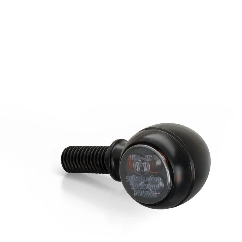LED-Blinker Paar Highsider Circula-S schwarz, Getönt, M8, E-geprüft, 12V/2W