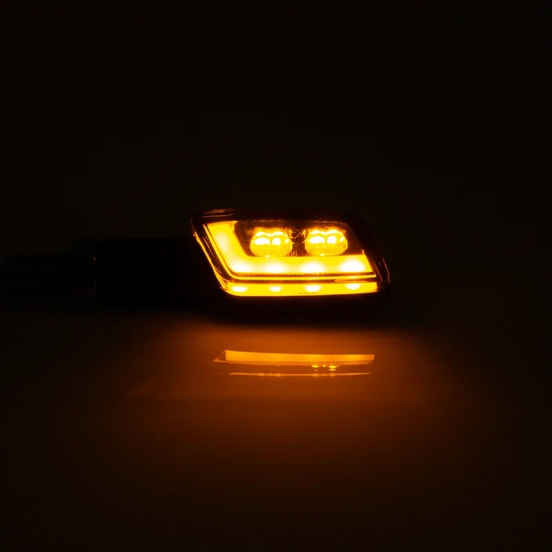 LED-Blinker Paar Highsider Formula-TS schwarz, Getönt, M8, E-geprüft, 12V/4,8W