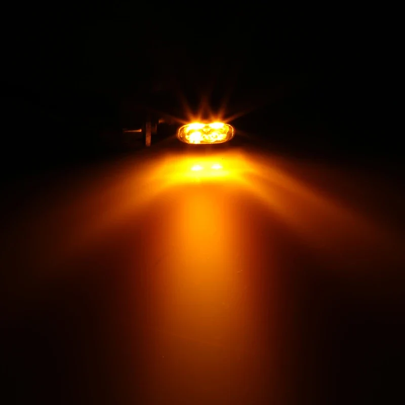 LED-Blinker Paar Highsider Vision-TS schwarz, Getönt, M8, E-geprüft, 12V/1,9W