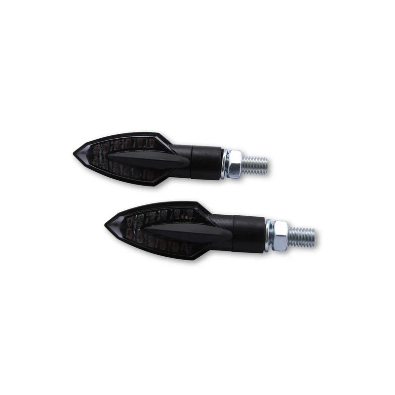 LED-Blinker Paar Highsider Smart Vinci schwarz, Getönt, M8, E-geprüft, 12V/1W