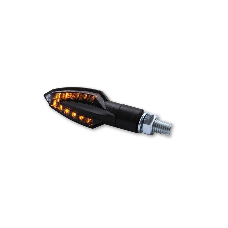 LED-Blinker Paar Highsider Smart Vinci schwarz, Getönt, M8, E-geprüft, 12V/1W