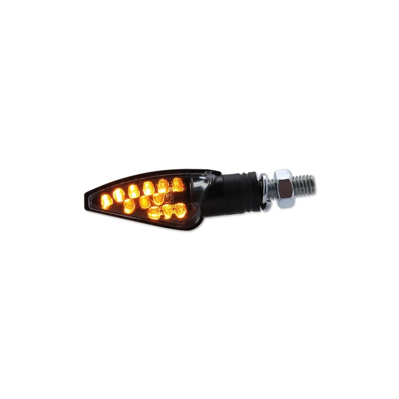 LED-Blinker Paar Highsider Smart Toledo schwarz, Getönt, M8, E-geprüft, 12V/1,5W