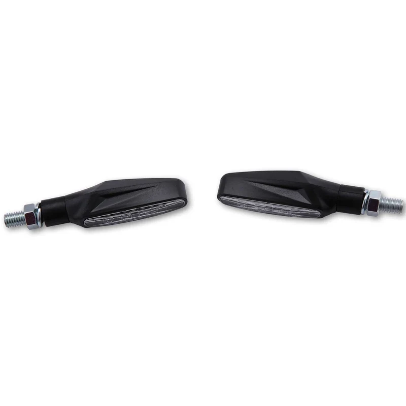 LED-Blinker Paar Highsider Smart Stix schwarz, Getönt, M8, E-geprüft, 12V/1W