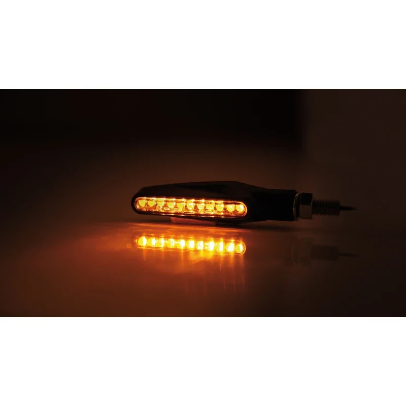 LED-Blinker Paar Highsider Smart Stix schwarz, Getönt, M8, E-geprüft, 12V/1W