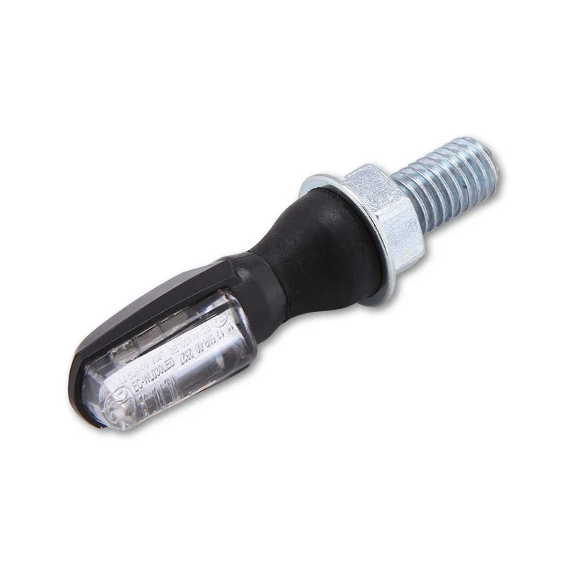 LED-Blinker Paar Highsider Smart Spark schwarz, Klar, M8, E-geprüft, 12V/1,4W