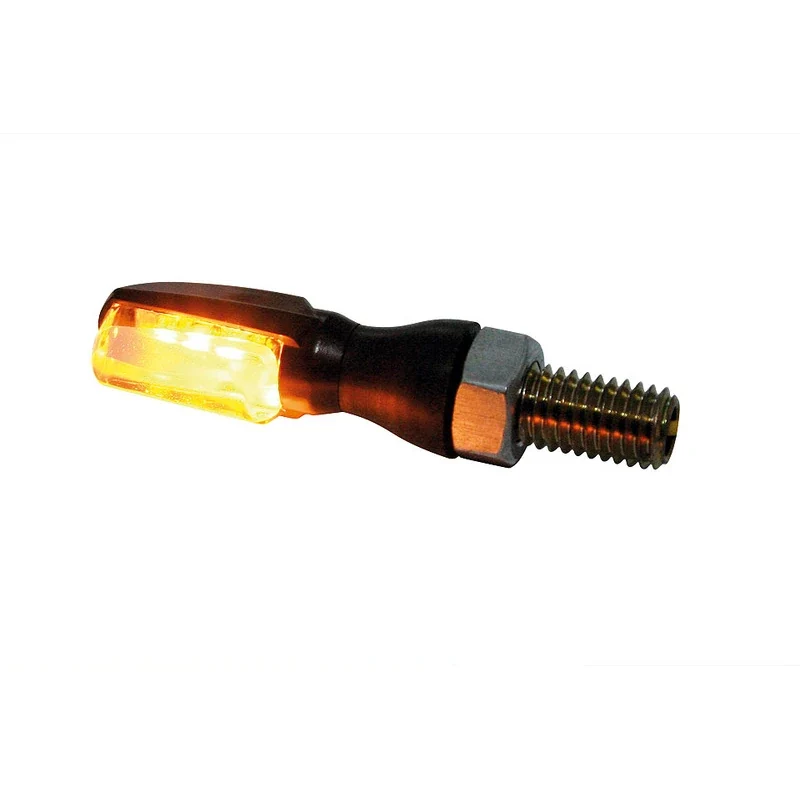 LED-Blinker Paar Highsider Smart Spark schwarz, Klar, M8, E-geprüft, 12V/1,4W