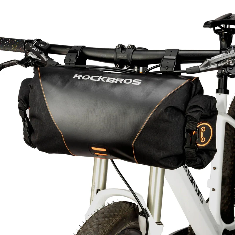 ROCKBROS Wasserdichte Fahrrad Lenkertasche 2L mit Öffnungsdesign