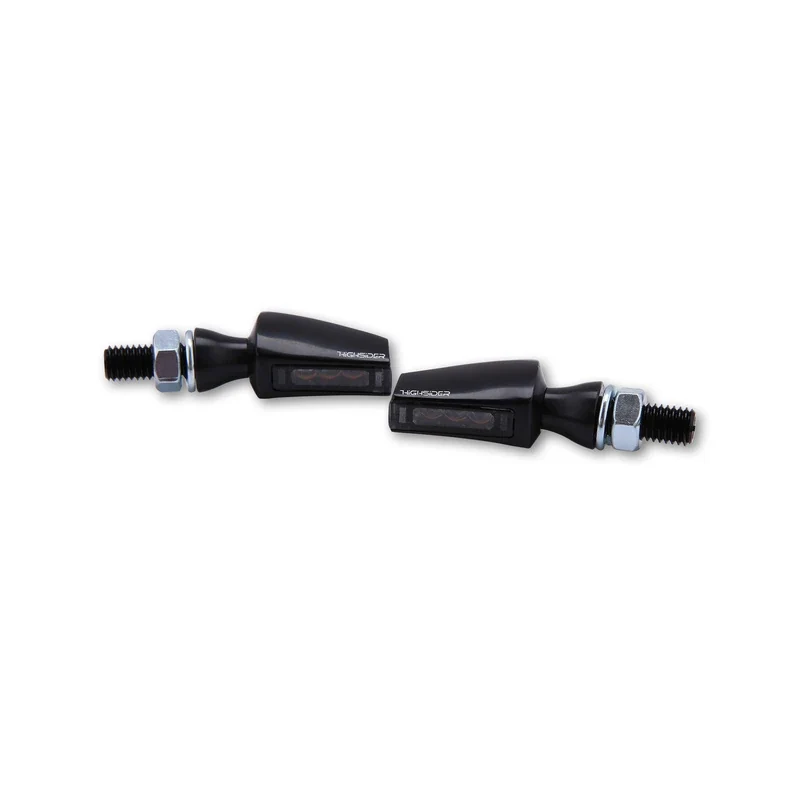 LED-Blinker Paar Highsider Pro Flight schwarz, Getönt, M8, E-geprüft, 12V/1,6W