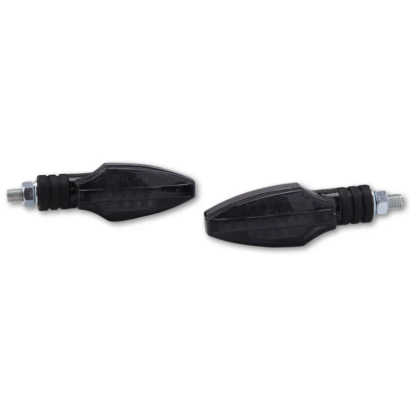 LED-Blinker Paar Highsider Como carbonlook, Getönt, M8, E-geprüft, 12V/1,4W