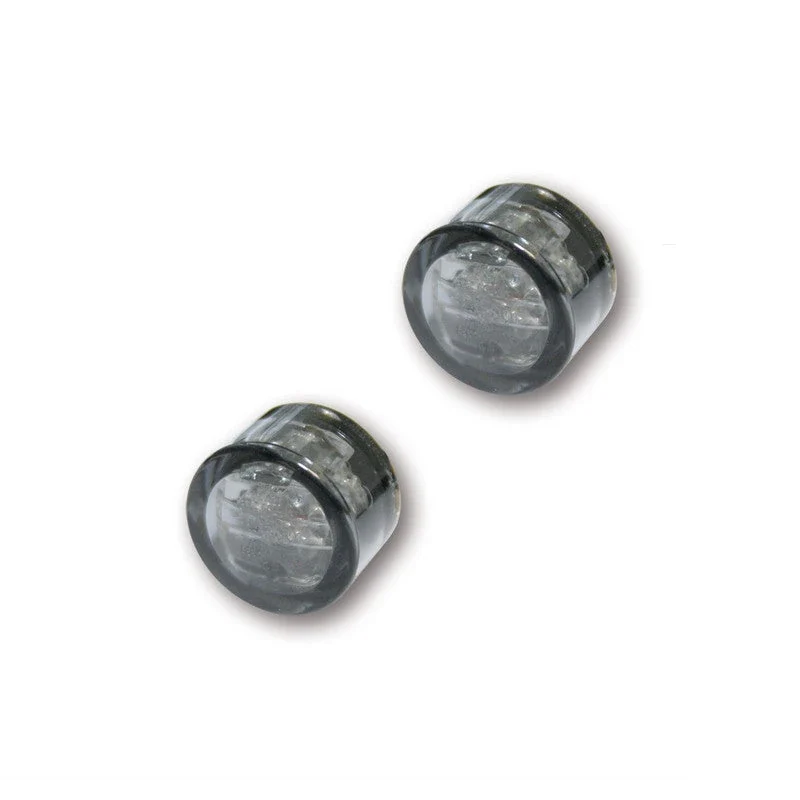 LED-Einbaublinker Paar Highsider Micro-Pin, Getönt, E-geprüft, 12V/0,5W