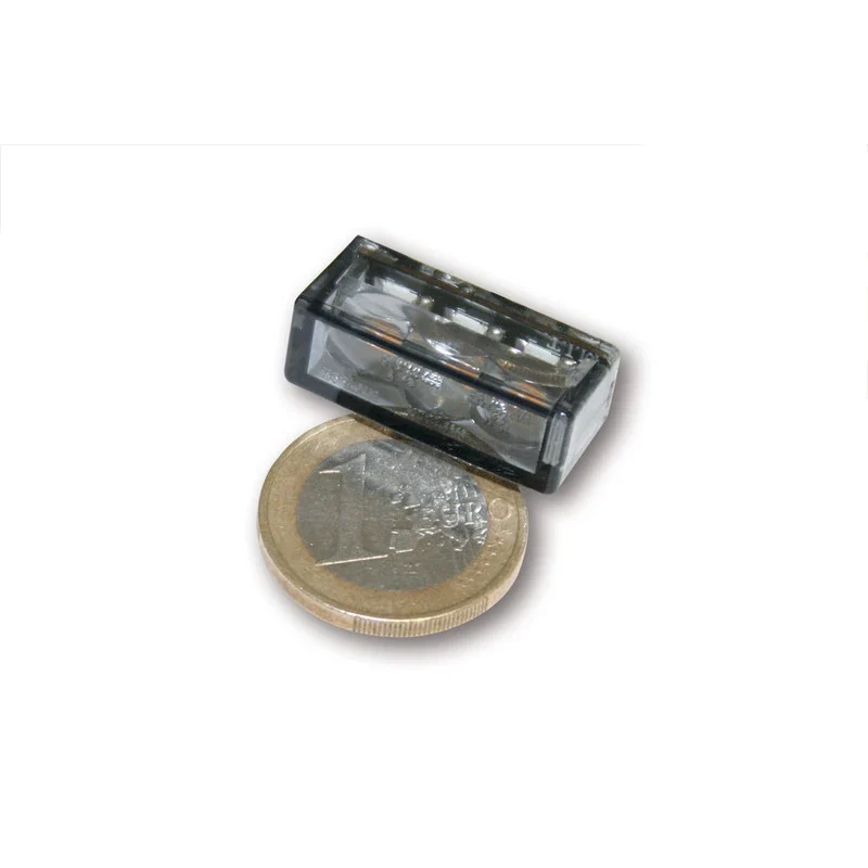 LED-Einbaublinker Paar Highsider Cube-H, Getönt, E-geprüft, 12V/1,6W
