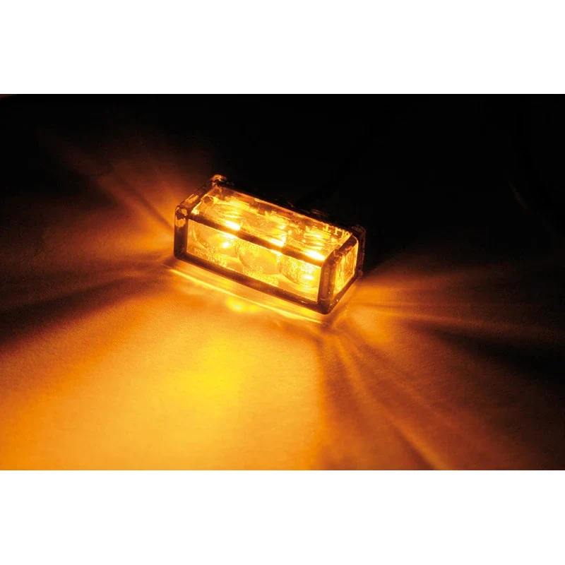 LED-Einbaublinker Paar Highsider Cube-H, Getönt, E-geprüft, 12V/1,6W