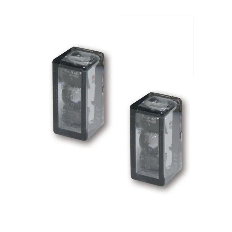 LED-Einbaublinker Paar Highsider Cube-V, Getönt, E-geprüft, 12V/1,6W