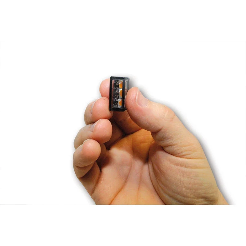LED-Einbaublinker Paar Highsider Cube-V, Getönt, E-geprüft, 12V/1,6W