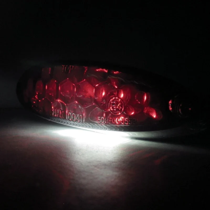 LED-Rücklicht Highsider Number 1, 106x30 mm, mit KZL, E-geprüft, 12V/1W
