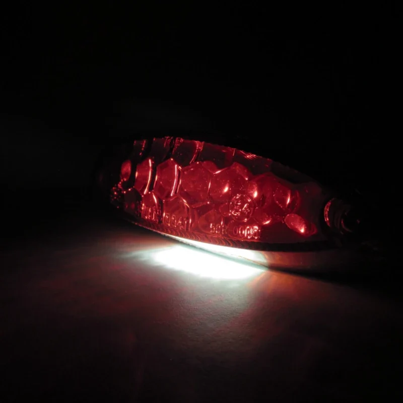 LED-Rücklicht Highsider Number 1, 106x30 mm, mit KZL, E-geprüft, 12V/1W