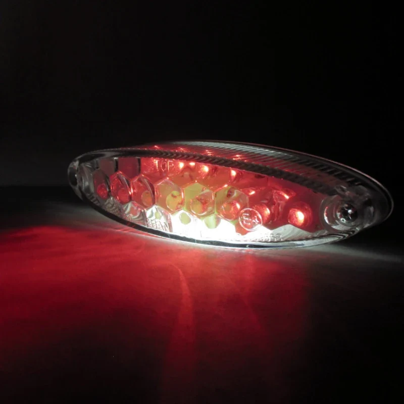 LED-Rücklicht Highsider Number 1, 106x30 mm, mit KZL, E-geprüft, 12V/1W