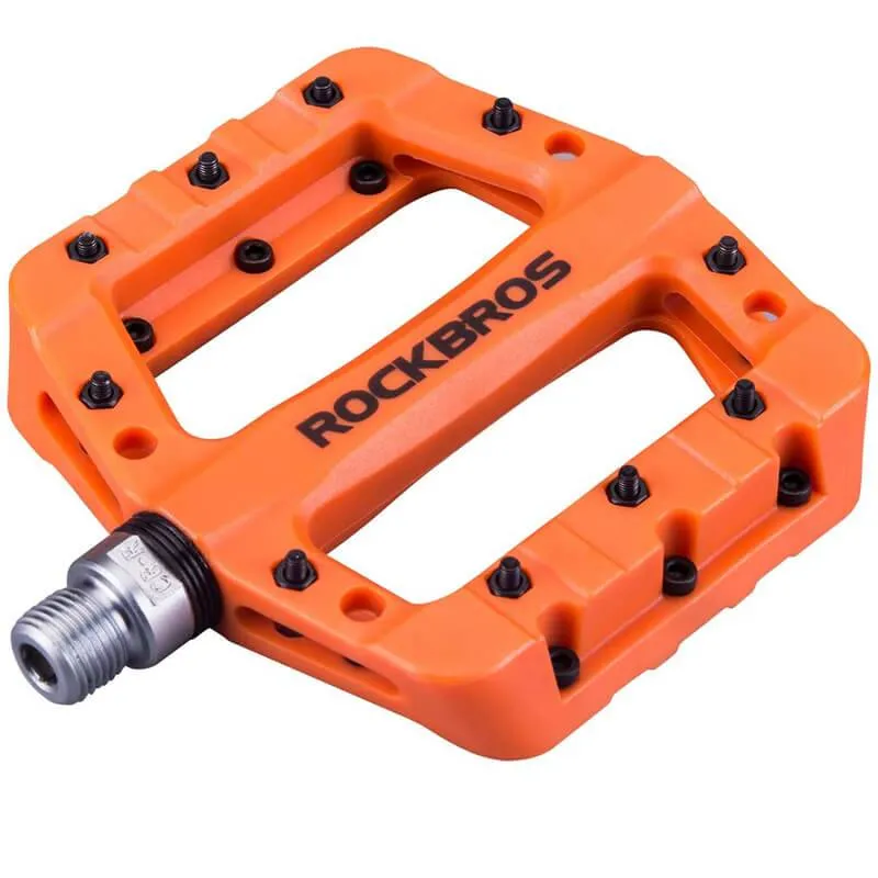 ROCKBROS Fahrradpedale 9/16 Zoll MTB Pedale mit 3 Bearing aus Nylon