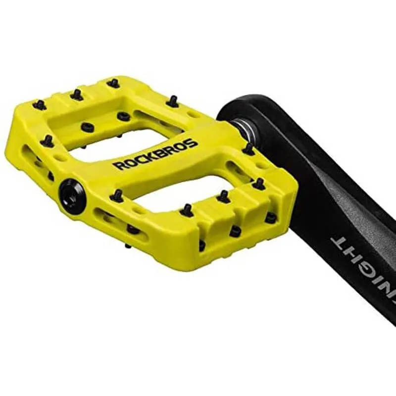 ROCKBROS Fahrradpedale 9/16 Zoll MTB Pedale mit 3 Bearing aus Nylon