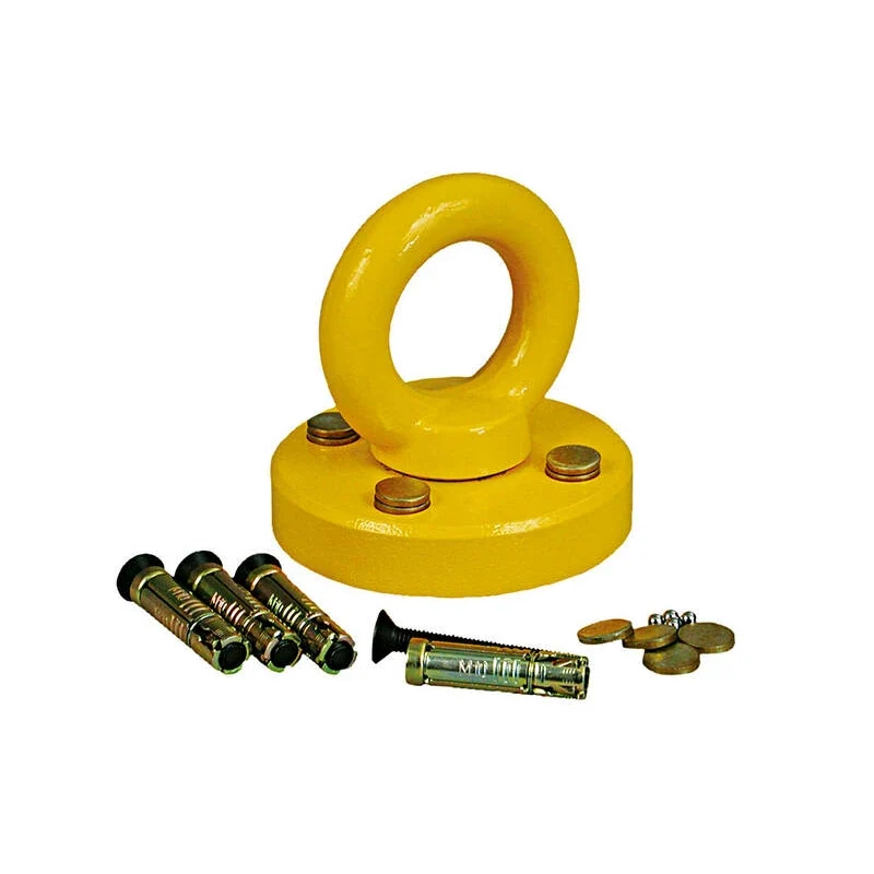 Drehbarer Bodenanker VECTOR Gelb Ø Ring 60 mm