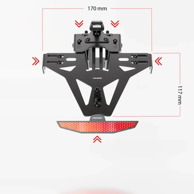Kennzeichenhalter-Set Highsider Akron-RS Pro – Yamaha YZF-R 125 2014-2018