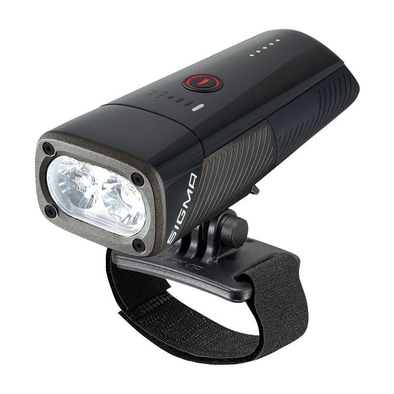 Sigma schwarz, mit Universalhalterung LED-Helmleuchte SIGMA Buster 1600 HL