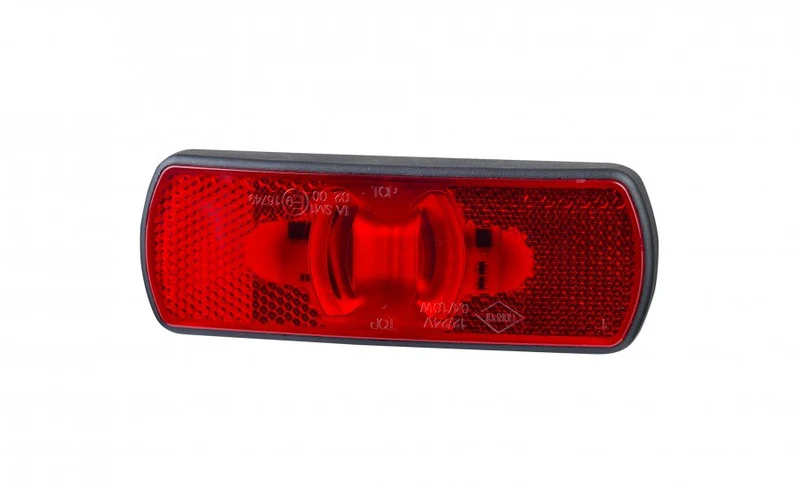 Rote LED-Markierungsleuchte ohne sichtbare Befestigungen