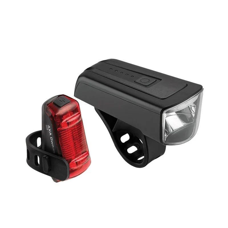AXA Dwn 70 Front- und Dwn Rücklicht, USB LED-Akku-Beleuchtungsset AXA Dwn Set 70