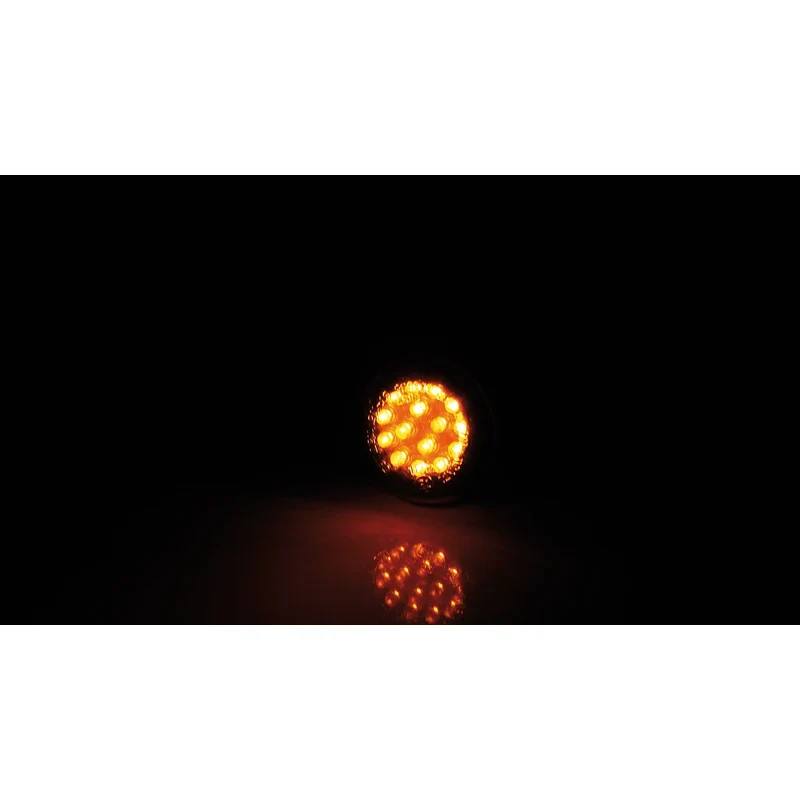 LED-Einbaublinker Paar Highsider Micro-Disc, Getönt, E-geprüft, M6, 12V/6W