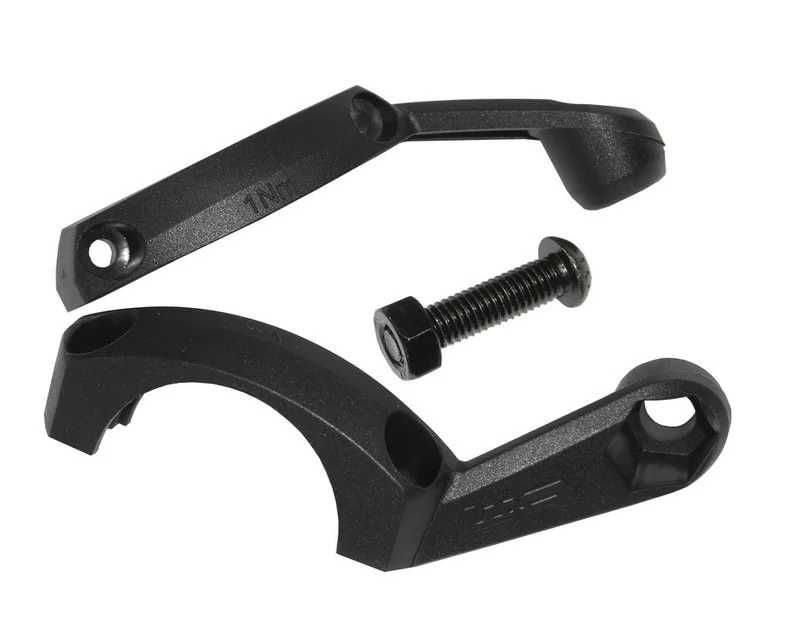 Busch & Müller Lenkerhalter Unterschale b&m schwarz mit Muttern