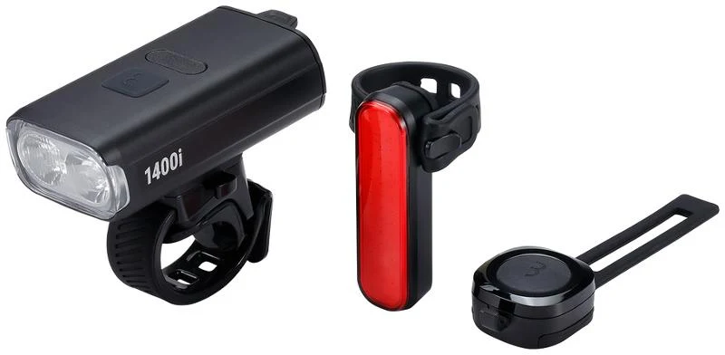 BBB Akku Lichtset StrikeDuo 1400i Combo BLS-275i inkl. Signal und kabellose Fernbedienung, schwarz
