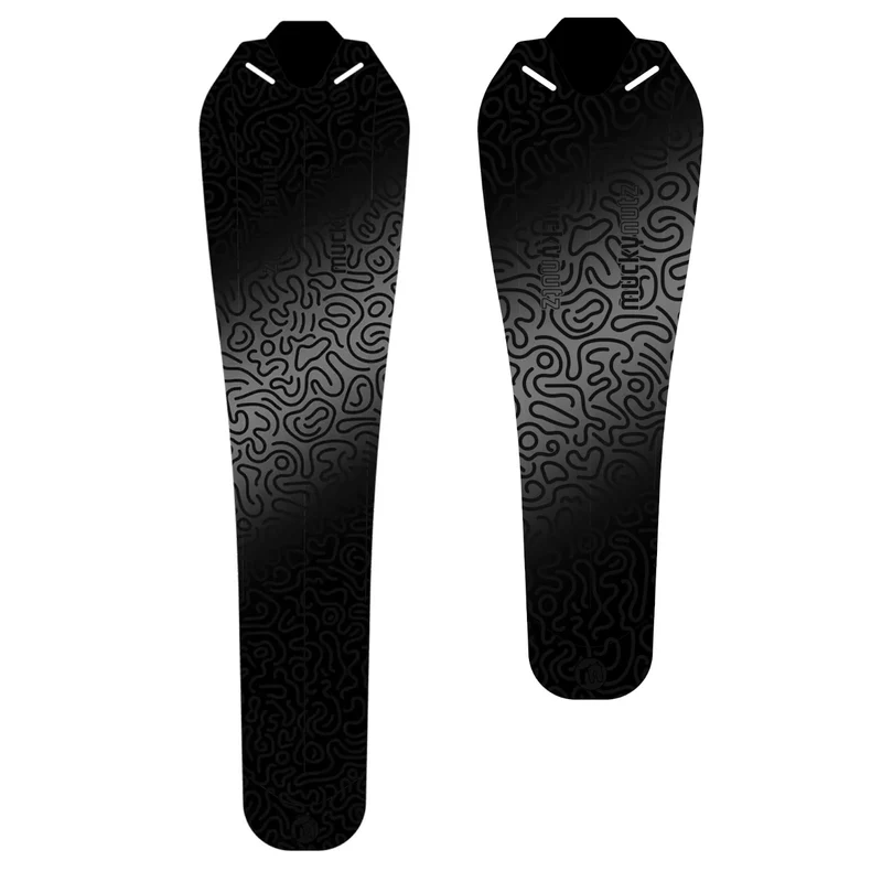 Mucky Nutz Junior Rear Fender Doodle Black Clip On Kid's Rear Bike Mudguard