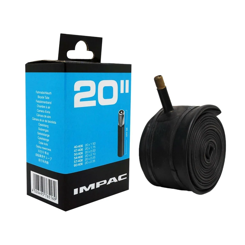 Impac AV20 20 x 1.50/2.35 (040/169) 20 Inch Schrader Valve Bike Inner Tube
