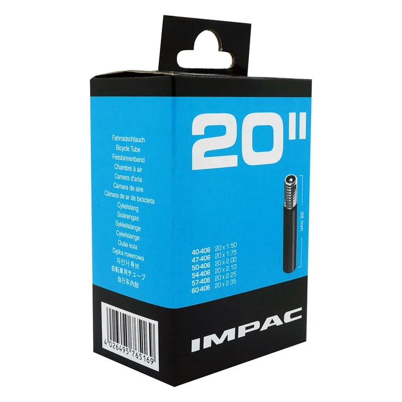 Impac AV20 20 x 1.50/2.35 (040/169) 20 Inch Schrader Valve Bike Inner Tube