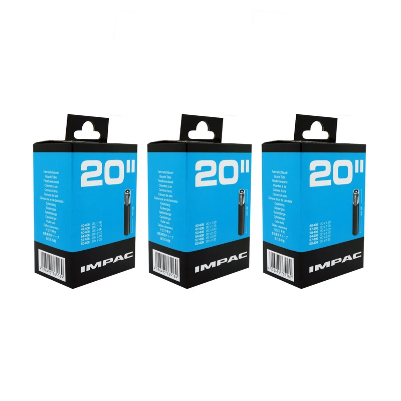 Impac AV20 20 x 1.50/2.35 (040/169) 20 Inch Schrader Valve Bike Inner Tube