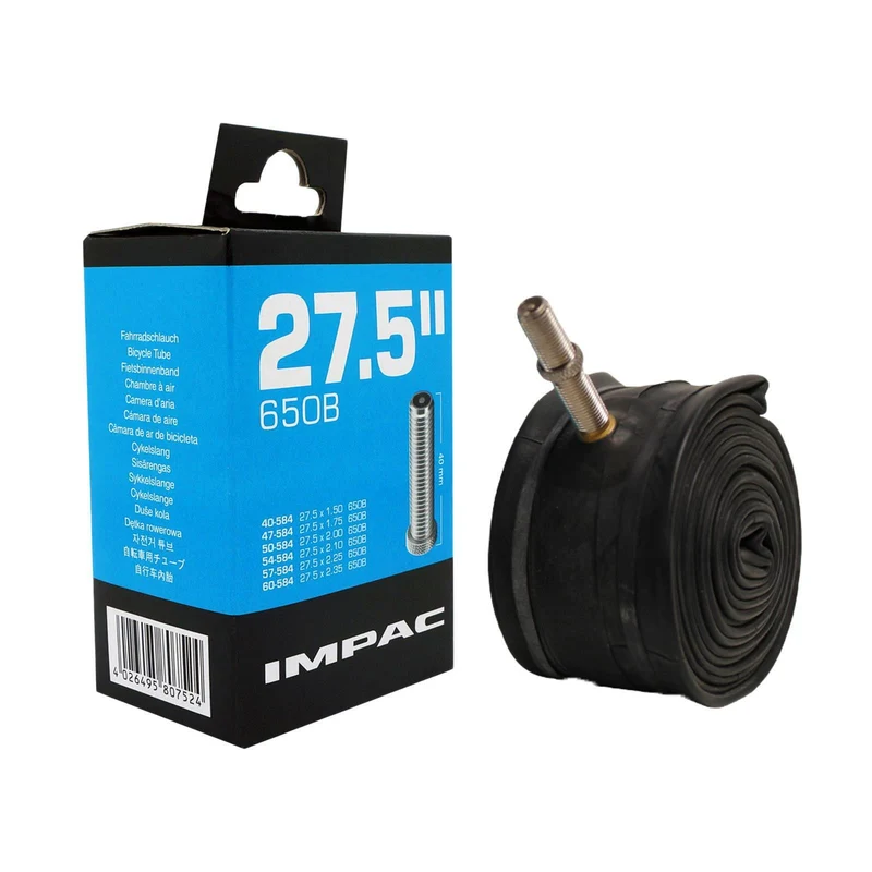 Impac AV27.5 27.5 x 1.75/2.35 (524/360) 27.5 Inch Schrader Valve Bike Inner Tube