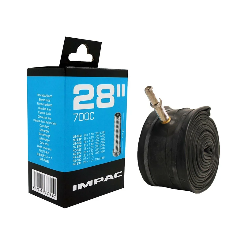 Impac AV28 700x28/47 (682/120) 700c Schrader Valve Bike Inner Tube