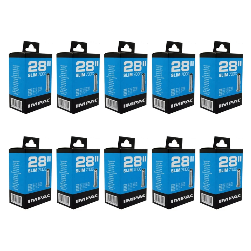 Impac AV28 Slim 700x28/32mm/27x11/4 (722/370) 700c Schrader Valve Bike Inner Tube