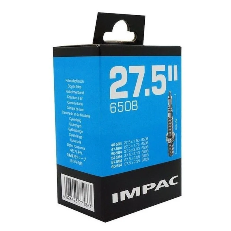 Impac SV27.5 27.5 x 1.75/2.35 (863/103) 27.5 Inch Presta Valve Bike Inner Tube